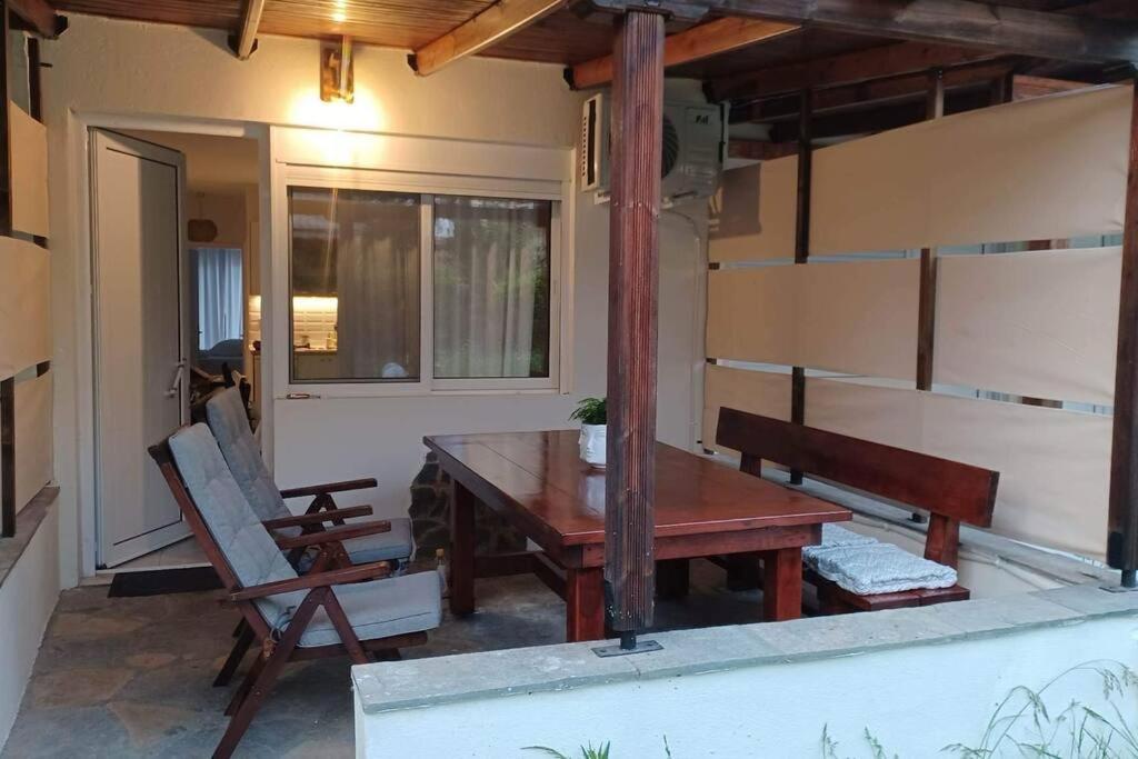 Holiday House Near Beach Skala Fourkas Bagian luar foto